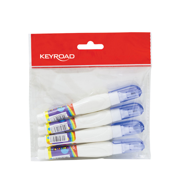 Corrector Líquido, Tipo Lápiz, 7 mL., Pack x 4 Unds.