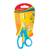 Tijera, Escolar, 5.5", Pta, Redonda, Easy Open - agarre suave, Blister x 1 Und.