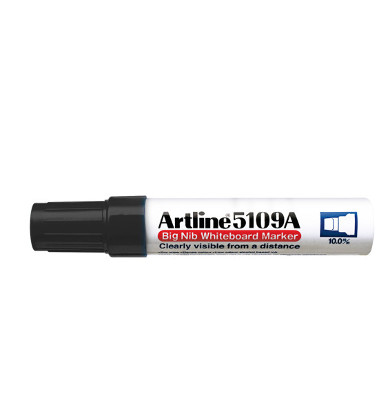 Marc. Pizarra, 5109A, Punta Biselada 10.0 mm, Negro, Unidad