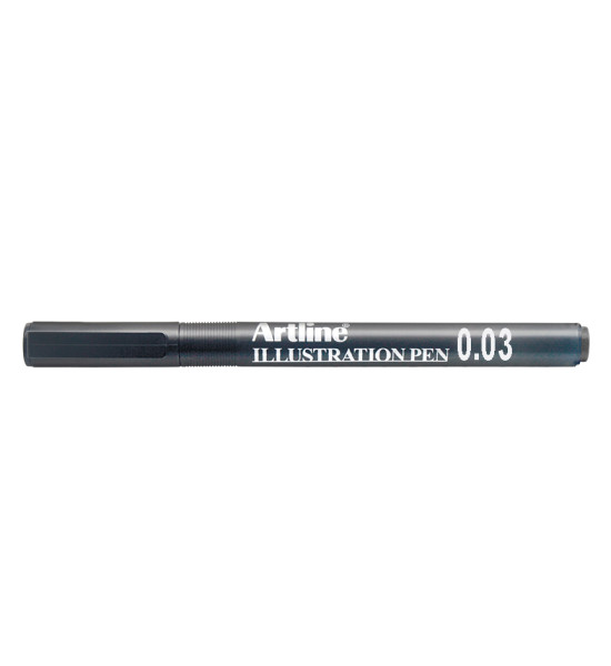 Estilógrafo, Ilustration Pen, 0.03 mm, Negro, Unidad