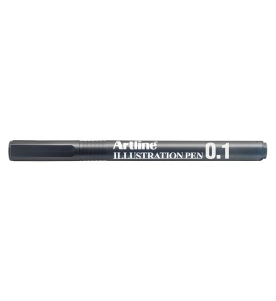 Estilógrafo, Ilustration Pen, 0.1 mm, Negro, Unidad