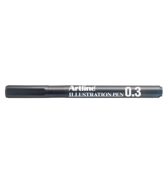 Estilógrafo, Ilustration Pen, 0.3 mm, Negro, Unidad