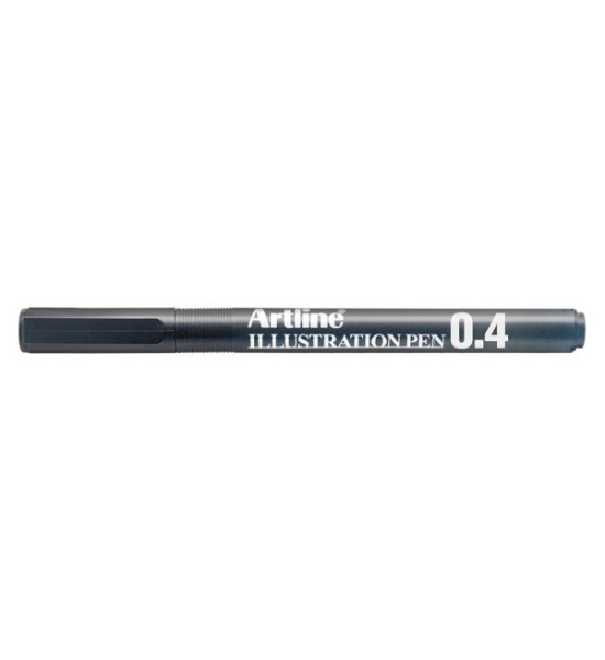 Estilógrafo, Ilustration Pen, 0.4 mm, Negro, Unidad