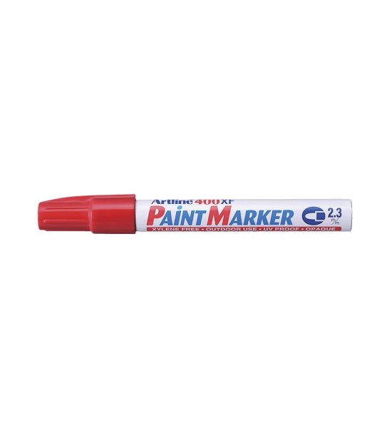 Marc. Pintura, 400XF, Punta Redonda, 2.3 mm, Rojo, Unidad