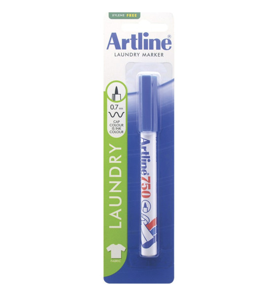 Marc. Para Ropa, EK750, Punta Redonda, 0.7 mm, Azul, Blister x 1 Unidad