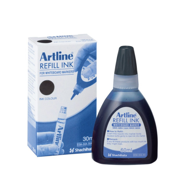 Tinta Recarga p. Marc. Pizarra,  Bot x 30 mL, Negro, 1 Und.