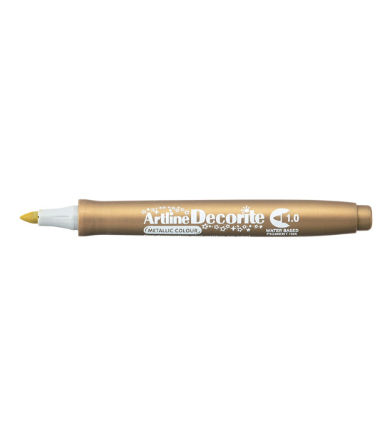 Marcador, Decorite, EDF, Punta Redonda, 1.0 mm, Dorado, Unidad