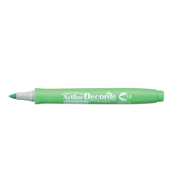 Marcador, Decorite, EDF, Punta Redonda, 1.0 mm, Verde Metálico, Unidad
