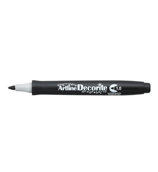 Marcador, Decorite, EDF, Punta Redonda, 1.0 mm, Negro, Unidad