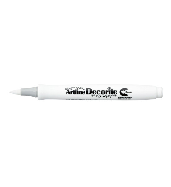 Marcador, Decorite, EDF, Punta Pincel/Brush, Blanco, Unidad