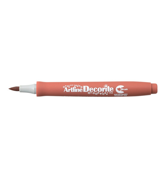 Marcador, Decorite, EDF, Punta Pincel/Brush, Marrón, Unidad