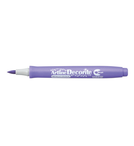 Marcador, Decorite, EDF, Punta Pincel/Brush, Morado Metálico, Unidad