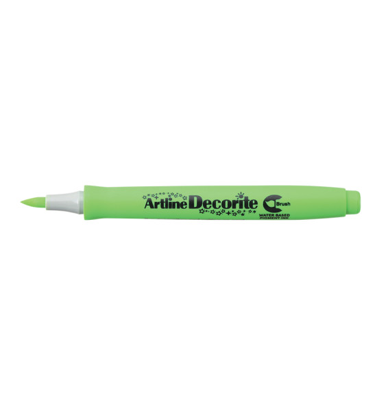 Marcador, Decorite, EDF, Punta Pincel/Brush, Verde Claro, Unidad