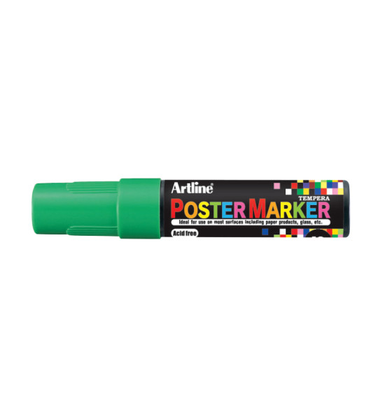 Marc. de Témpera, EPP-12, Punta 12.0 mm, Verde Fluo, Unidad