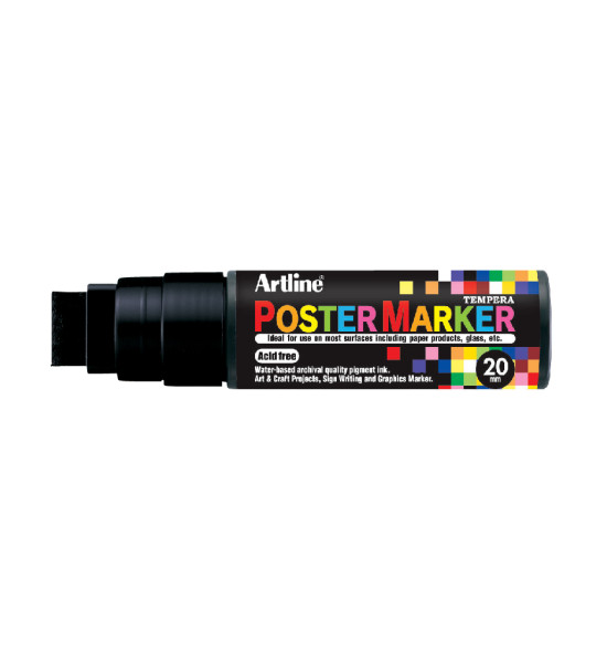 Marc. de Témpera, EPP-20, Punta 20.0 mm, Negro, Unidad