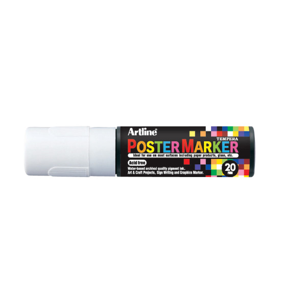 Marc. de Témpera, EPP-20, Punta 20.0 mm, Blanco, Unidad