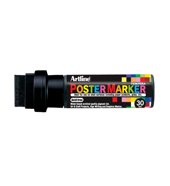 Marc. de Témpera, EPP-30, Punta 30.0 mm, Negro, Unidad