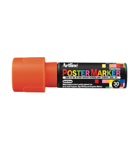 Marc. de Témpera, EPP-30, Punta 30.0 mm, Naranja Fluo, Unidad