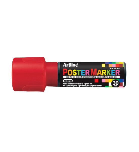Marc. de Témpera, EPP-30, Punta 30.0 mm, Rojo, Unidad