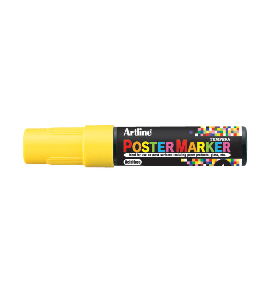Marc. de Témpera, EPP-6, Punta Redonda 6.0 mm, Amarillo Fluo, Unidad