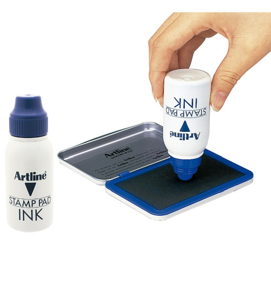 Tinta para Almohadilla,  Botella x 50 mL, Azul, Unidad