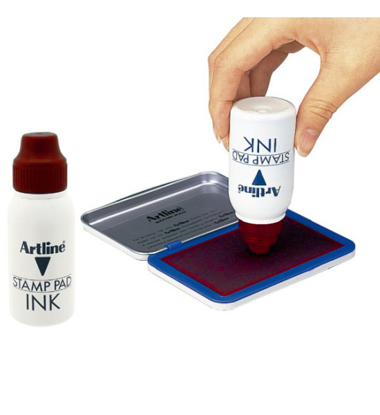 Tinta para Almohadilla,  Botella x 50 mL, Rojo, Unidad