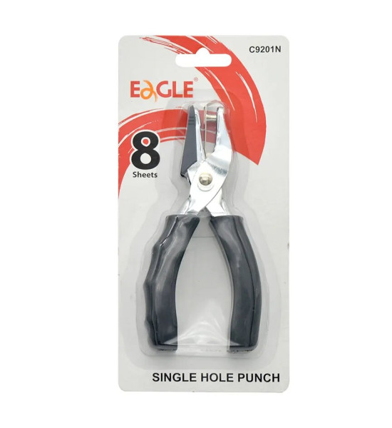 Perforadora Metálica, 8 h., 1 Hueco, Blister x 1 Unidad