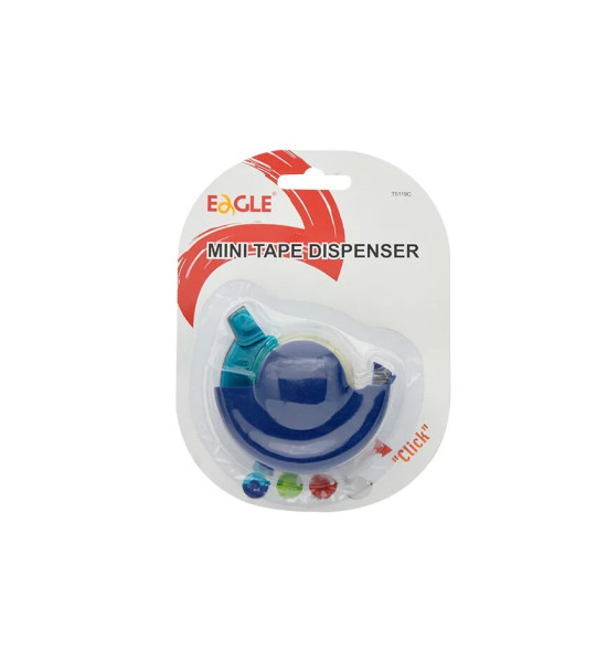 Dispensador de Cinta Adh., Mini, T5119C, para rollos hasta 19mm x 25m, Blister x 1 Unidad