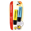 Resaltador, Boss, Punta Biselada 2.0-5.0 mm, Colores Fluo, Blister x 2 Unds. Amarillo y Azul