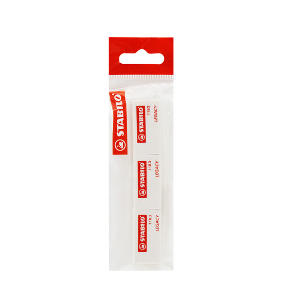 Borrador, Legacy Blanco, (35x18x11 mm), Pack x 3 Unds.
