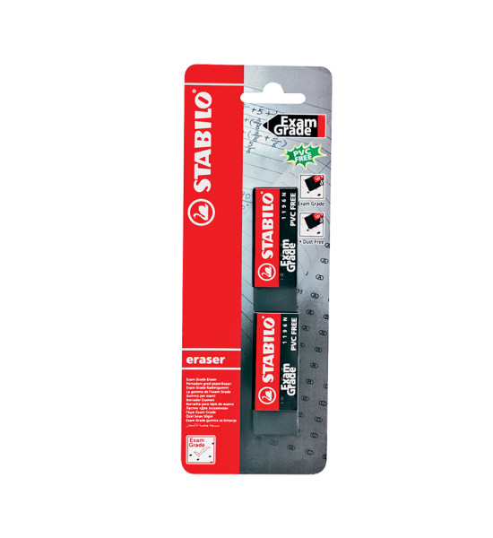 Borrador, Supreme Blanco, (62x22x11 mm), Blister x 2 Unds.