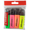Resaltador, Boss, Punta Biselada 2.0-5.0 mm, Colores Fluo, Pack x 4 Unds. Colores Surtidos.