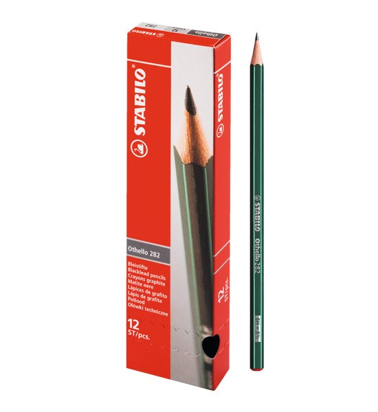 Lápices de Dibujo, Othello, 5H, Cuerpo Hexagonal, Mina 2.2-3.0 mm, Caja x 12 Unds.