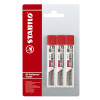 Minas para Portaminas, 2B, 0.5 mm, 3 Tubos x 12 pzas. Blister x 3