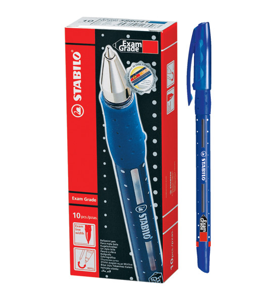 Bolígrafo, Exam Grade, 588, Punta Media 0.4 mm, Azul, Caja x 10 Unds.