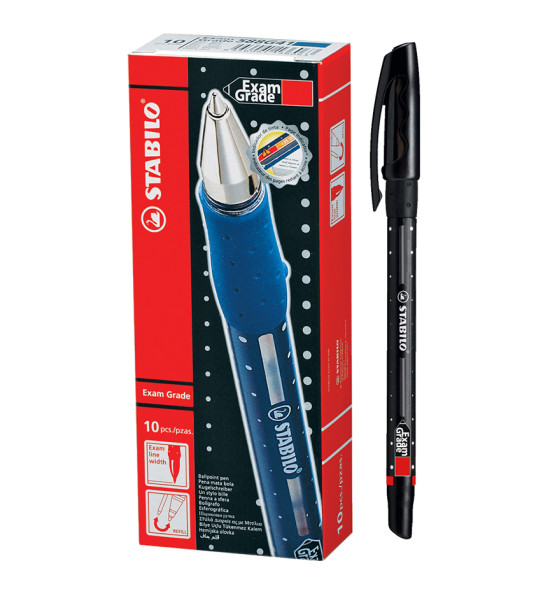 Bolígrafo, Exam Grade, 588, Punta Media 0.4 mm, Negro, Caja x 10 Unds.