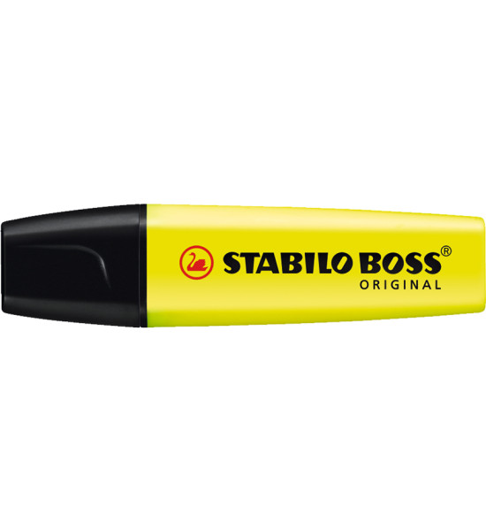 Resaltador, Boss, Punta Biselada 2.0-5.0 mm, Colores Fluo, Amarillo, Unidad