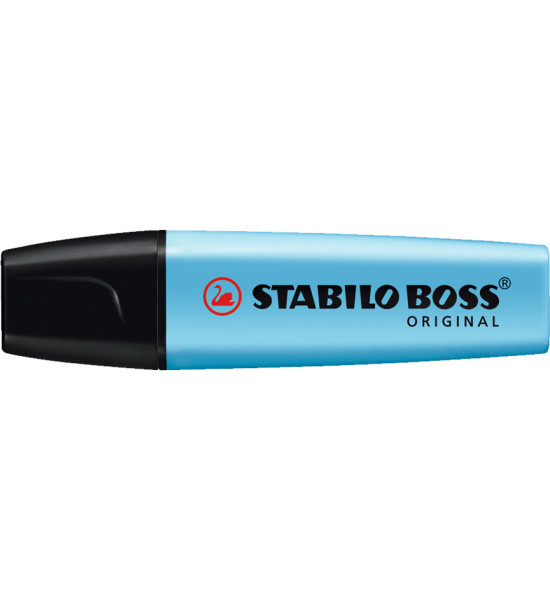 Resaltador, Boss, Punta Biselada 2.0-5.0 mm, Colores Fluo, Azul, Unidad