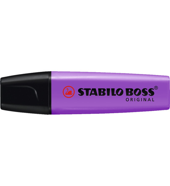 Resaltador, Boss, Punta Biselada 2.0-5.0 mm, Colores Fluo, Lavanda, Unidad