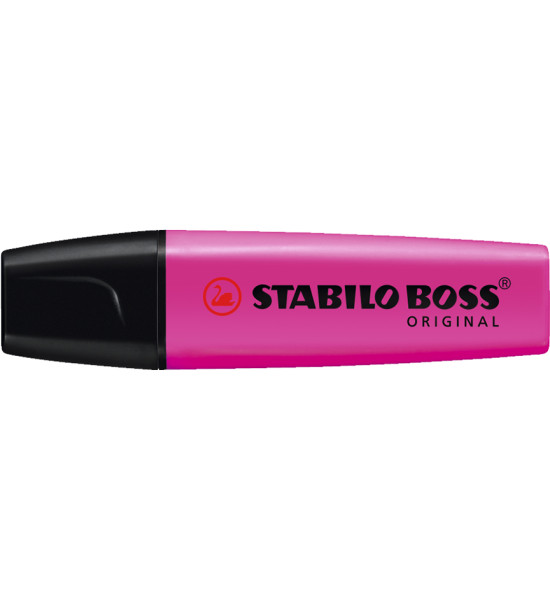 Resaltador, Boss, Punta Biselada 2.0-5.0 mm, Colores Fluo, Magenta, Unidad