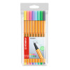 Micropunta/Felpa, Point 88, Punta Fina  0.4 mm, Estuche x 8 Unds. 8 Colores Pastel Surtidos