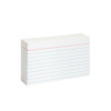 Tarjetas Rayadas, 3" x 5" (7.6 cm x 12.7 cm), Pack x 100 Unds.