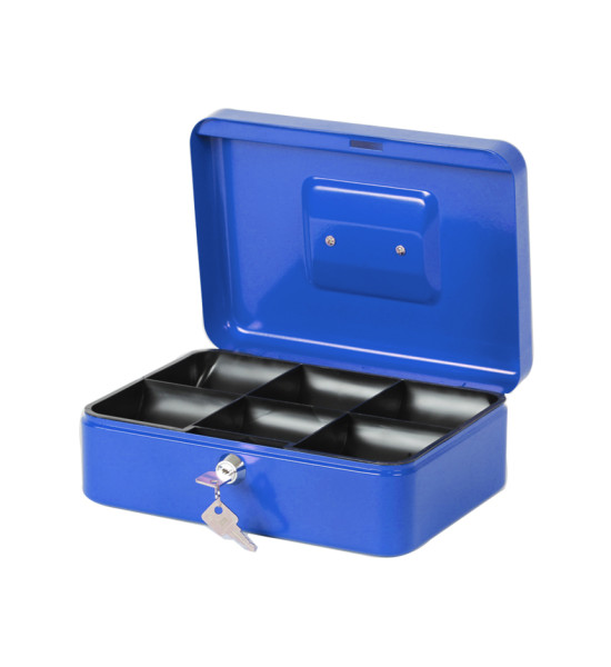 Caja Chica 10", Tam. Medium, con Llave de Seguridad, (9 cm Alto x 25 cm Ancho x 18  cm Prof.), 4 Colores Surtidos, Unidad