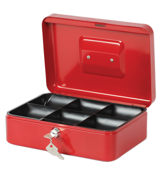 Caja Chica 12", Tam. Large, con Llave de Seguridad, (9 cm Alto x 30 cm Ancho x 24 cm Prof.), 4 Colores Surtidos, Unidad