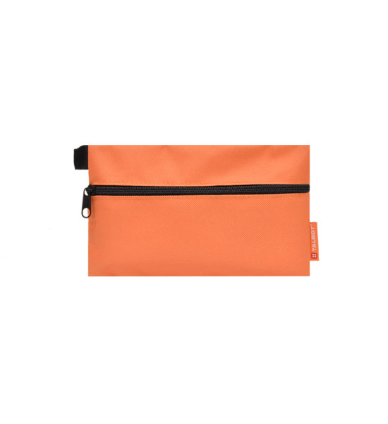 Cartuchera/Estuche Escolar, 13 x 22.5 x 1.5 cm, Colores Lisos, Naranja, 1 Und.