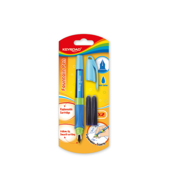 Pluma Fuente, Fountain Pen, Azul, Blister x 1 Und.