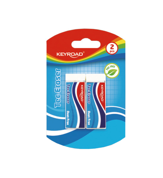 Borrador, Tec-Eraser  (61x22x12 mm), Blister x 2 Unds.