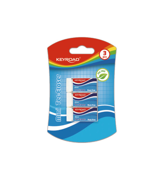 Borrador, Mini Tec-Eraser  (40x18x12 mm), Blister x 3 Unds.