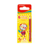 Lápices de Color, Cortos, Triangulares, Mina 3.0 mm., Caja x 6 Colores