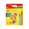 Crayones de Cera, 8 mm x 90 mm, Caja x 12 Colores